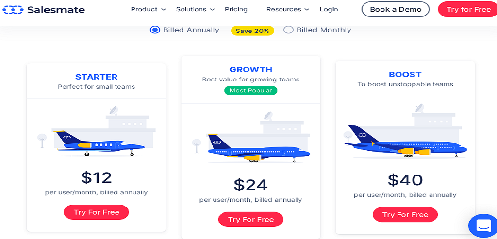 Salesmate pricing Review